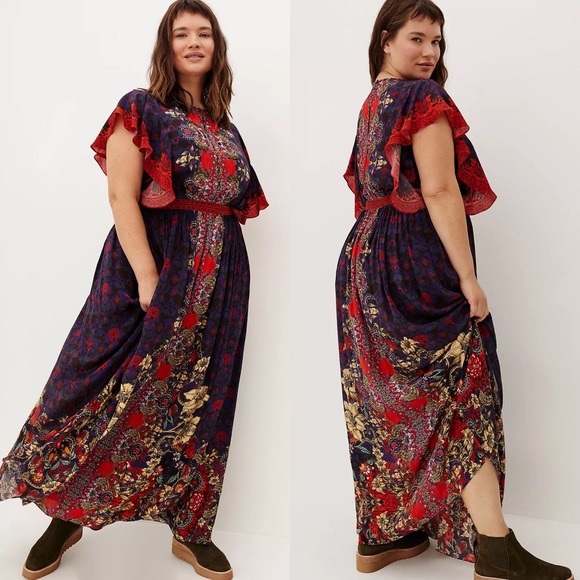 Anthropologie Elaine Ruffled Maxi Dress - Picture 8 of 11